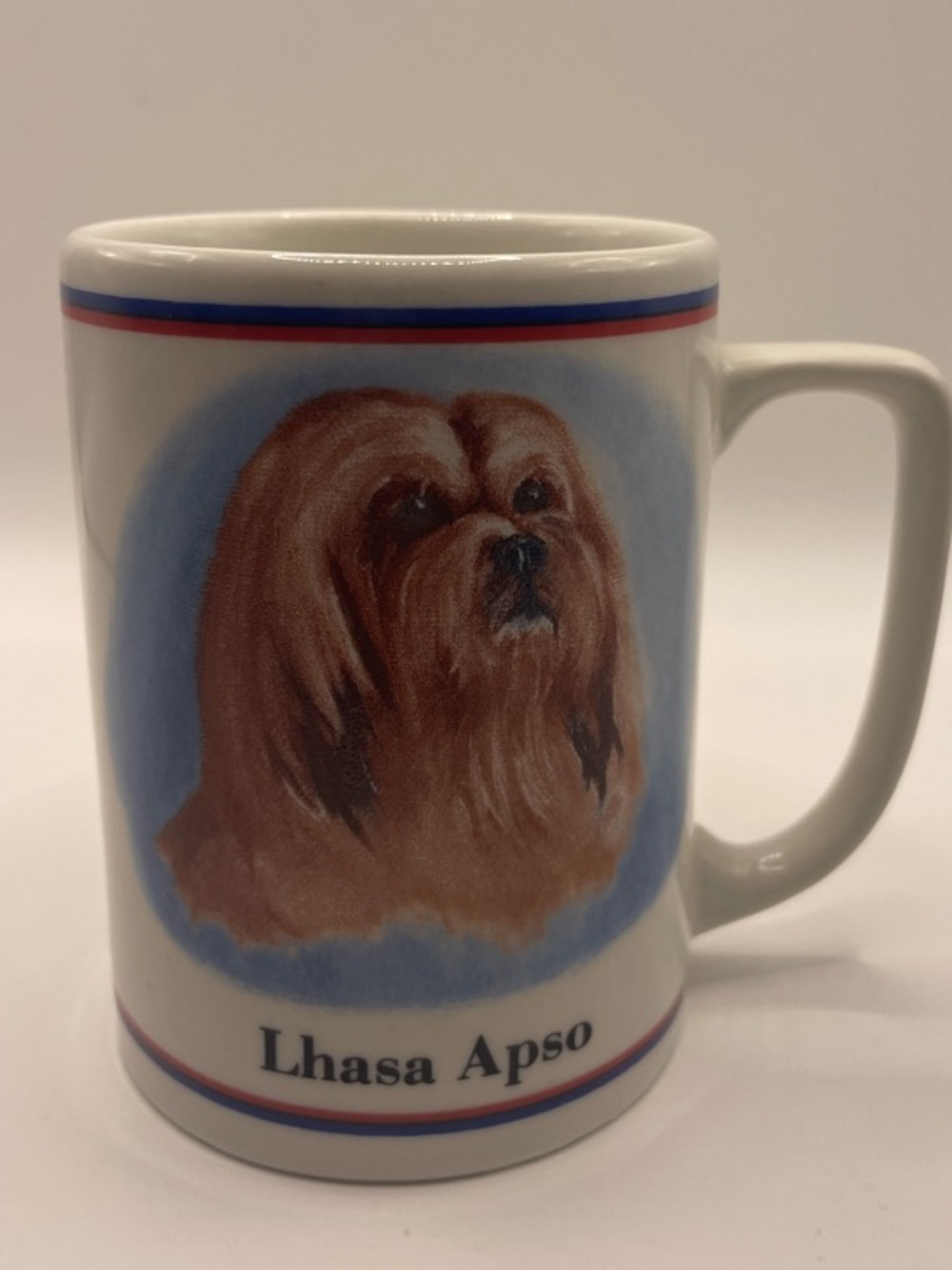 Lhasa Apso Dog Ceramic Coffee Mug Portrait